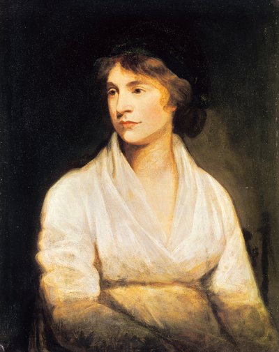 Retrato de Mary Wollstonecraft, c.1797 (óleo sobre tela) de John Opie