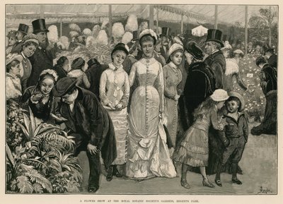 Um show de flores nos jardins da Royal Botanic Society, Regent&39;s Park, Londres de John P. Ernslie