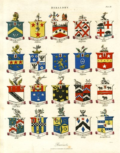 Brasões de armas dos baronetes britânicos; Chapa XC de John Pass
