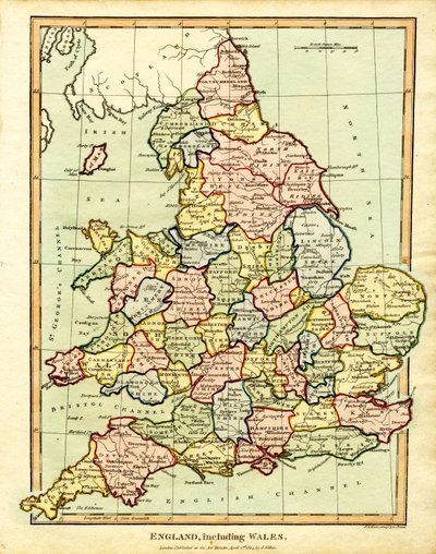 Mapa de Inglaterra e do País de Gales de John Pass