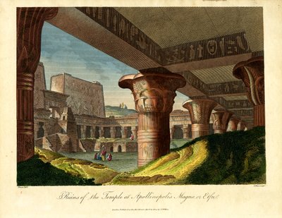 Ruínas do Templo de Apolinópolis Magna ou Edfu de John Pass