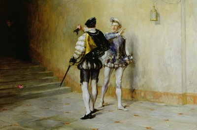 O início da disputa (óleo sobre tela) de John Pettie
