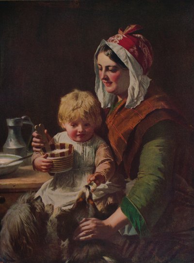 Hora da refeição, c1850, c1915 de John Phillip