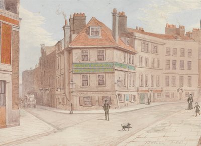 Northumberland Head Inn na Corner of Fort St. e Gun St., Spitalfields de John Phillipps Emslie