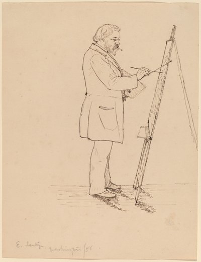 Desenho - Emanuel Leutze de John Quincy Adams Ward