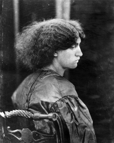 Jane Morris, posada por Dante Gabriel Rossetti, 1865 (impressão albumen) de John R. Parsons