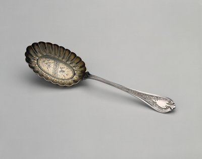 Colher, c. 1870 (prata com douramento de prata) de John R. Wendt