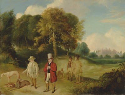 J.M.W. Turner e Walter Fawkes em Farnley Hall de John R. Wildman