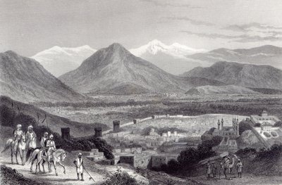 Cabul do Bala Hissar, gravado por J. Stephenson, c.1870 de John Ramage