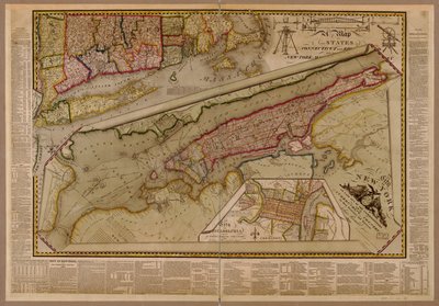 A cidade de Nova York, conforme estabelecido pelos Comissários com o país circundante de John Randel