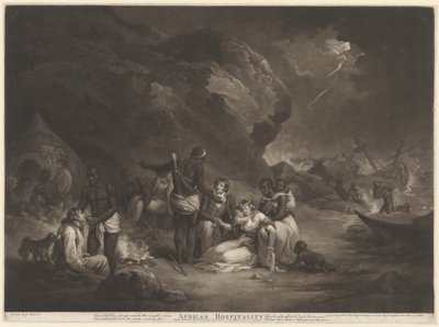 Hospitalidade Africana, 1791. de John Raphael Smith