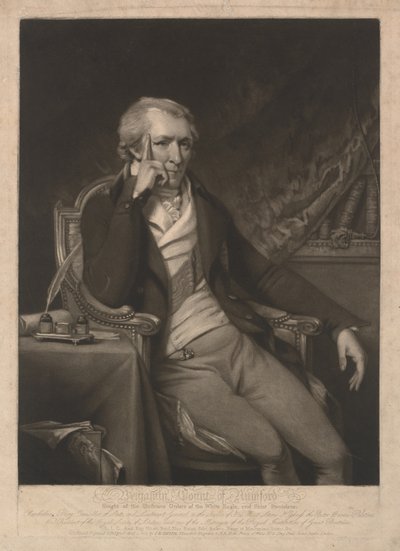 Benjamin Thompson, conde de Rumford de John Raphael Smith