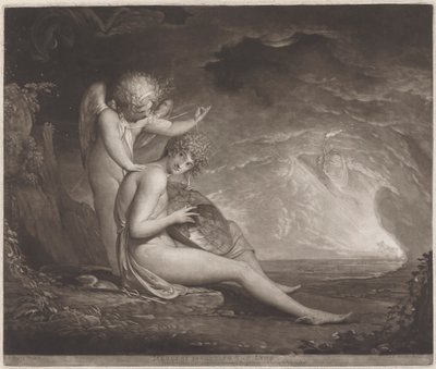 Mercúrio Inventando a Lira de John Raphael Smith