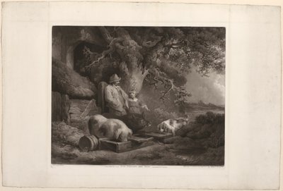Camponês e porcos de John Raphael Smith