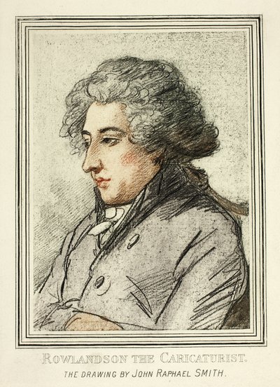 Retrato de Thomas Rowlandson, de reproduções de desenhos de velhos mestres no Museu Britânico de John Raphael Smith