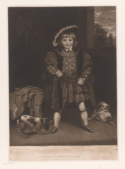 Retrato de John Crewe em criança de John Raphael Smith