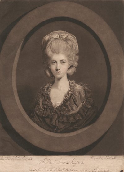 A Honorável Frances Ingram de John Raphael Smith