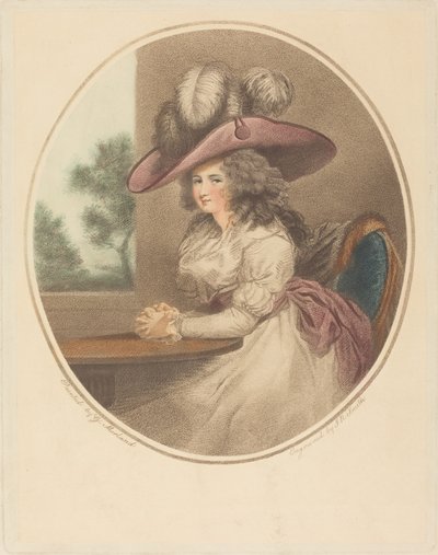 Anne Ward Morland (Delia na Cidade) de John Raphael Smith after George Morland