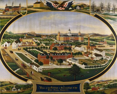 Vistas dos edifícios e arredores da Almshouse de Berks County, de John Rasmussen
