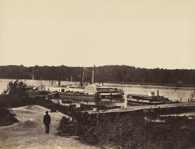 Medical Supply Boat Plauter, no Appomattox., Janeiro de 1865 (albume montado em papel de parede) de John Reekie
