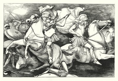 Os Grandes Irmãos Gémeos (gravura) de John Reinhard Weguelin