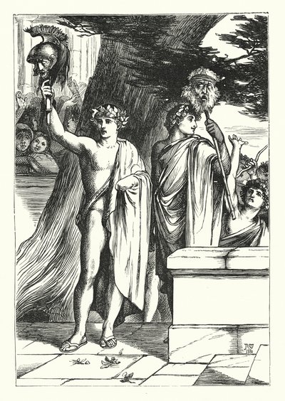 Os Gémeos (gravura) de John Reinhard Weguelin
