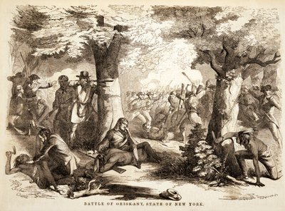 Batalha de Oriskany, estado de Nova York, pub. 1867 de John Reuben Chapin