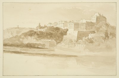 Vista de Rownham mostrando Windsor Terrace (lápis e aquarela sobre papel) de John Reverend Eden