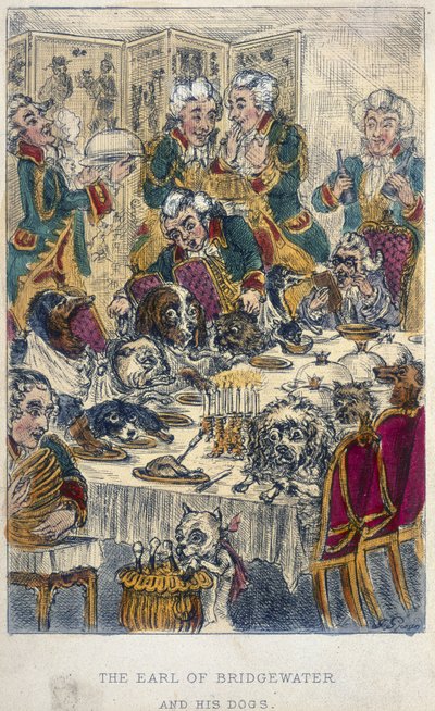 O Conde de Bridgewater (gravura colorida) de John Richard Green