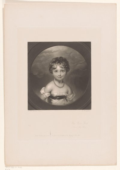 Portret de Emily Ashley-Cooper The Rose Bud / (Present Lady Ashley) (título no objeto) de John Richardson Jackson