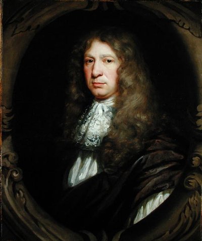 Retrato de Sir John Streynsham Master (1604-1723) (óleo sobre tela) de John Riley