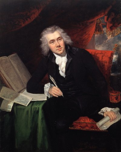 Retrato de William Wilberforce (1759-1833) 29 anos de idade (óleo sobre tela) de John Rising