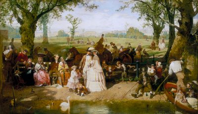 "Um Dia de Verão no Hyde Park", 1858 de John Ritchie