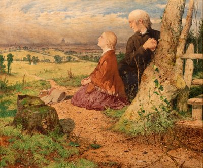 A pequena Nell e o avô a saírem de Londres de John Ritchie