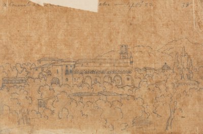 Um Convento em La Cava, perto de Vietri, 22 de Setembro de John Robert Cozens