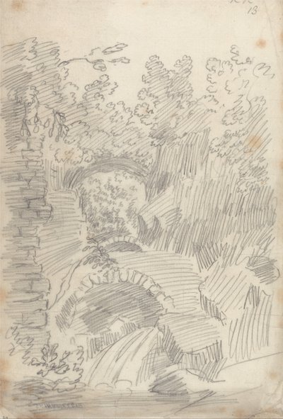 Uma ravina rochosa de John Robert Cozens
