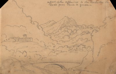 Subida dos Apeninos até à Rochetta de John Robert Cozens