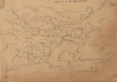 Ascensão ao Bochetta de John Robert Cozens