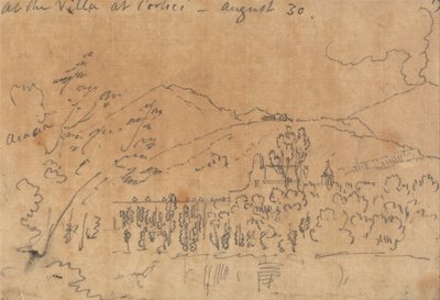 Na Villa de Portici, 30 de agosto de John Robert Cozens