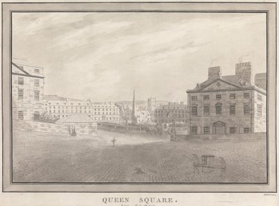 Banho: Praça da Rainha de John Robert Cozens