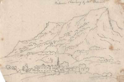 Entre Chamberg e o Monte Meliant de John Robert Cozens