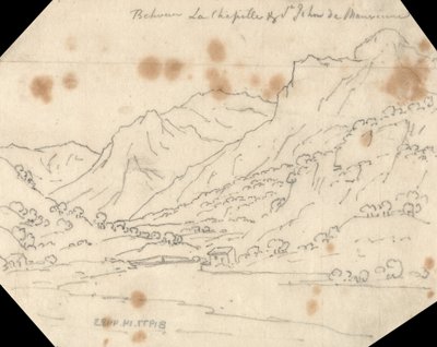 Entre La Chapelle e St. John de Maurienne de John Robert Cozens