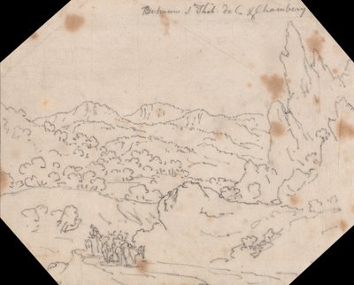 Entre Saint-Thibaud-de-Couz e Chambery de John Robert Cozens