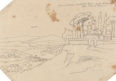 Convento entre Castel del Bosco e La Strada Scala de John Robert Cozens