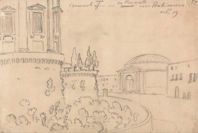 Convento perto de Ponte Nuovo, 19 de outubro de John Robert Cozens