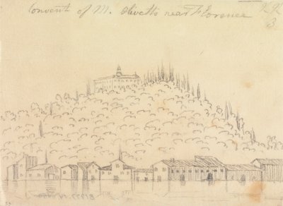 Convento de Monte Olivetto perto de Florença de John Robert Cozens