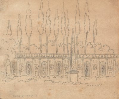 No Jardim de uma Villa de John Robert Cozens