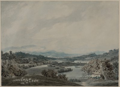 Paisagem Italiana, c. 1790-1792. de John Robert Cozens