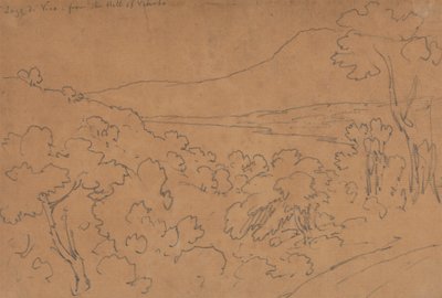 Lago di Vico da Colina de Viterbo de John Robert Cozens