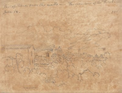 Parte de Pádua vista das muralhas de John Robert Cozens